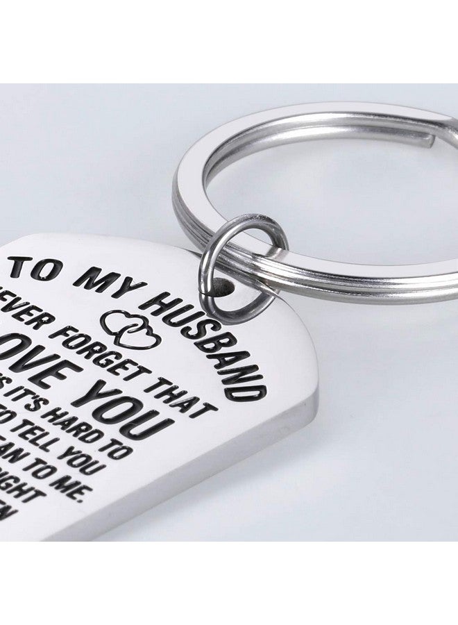 Aizza Beata Anniversary Husband Gifts Keychain from Wife Birthday Valentine‚Äôs Day Gift for Fiance Bridegroom Hubby My Soulmate My Everything I Love You Wedding Couple Keyring Pendant for Him Men - Image 2