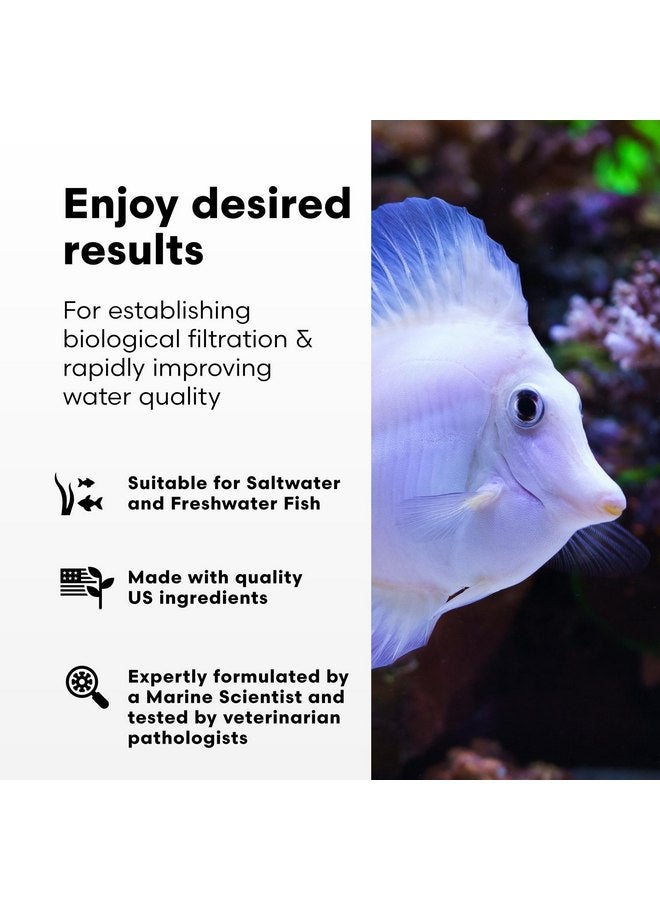 Brightwell Aquatics MicroBacter7 Complete Bioculture for Fish Tank or Aquarium - Populates Biological Filter Media for Saltwater and Freshwater Fish - Aquarium Water Treatments, 16.9 fl oz - Image 2