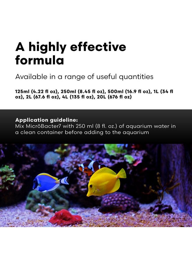 Brightwell Aquatics MicroBacter7 Complete Bioculture for Fish Tank or Aquarium - Populates Biological Filter Media for Saltwater and Freshwater Fish - Aquarium Water Treatments, 16.9 fl oz - Image 4