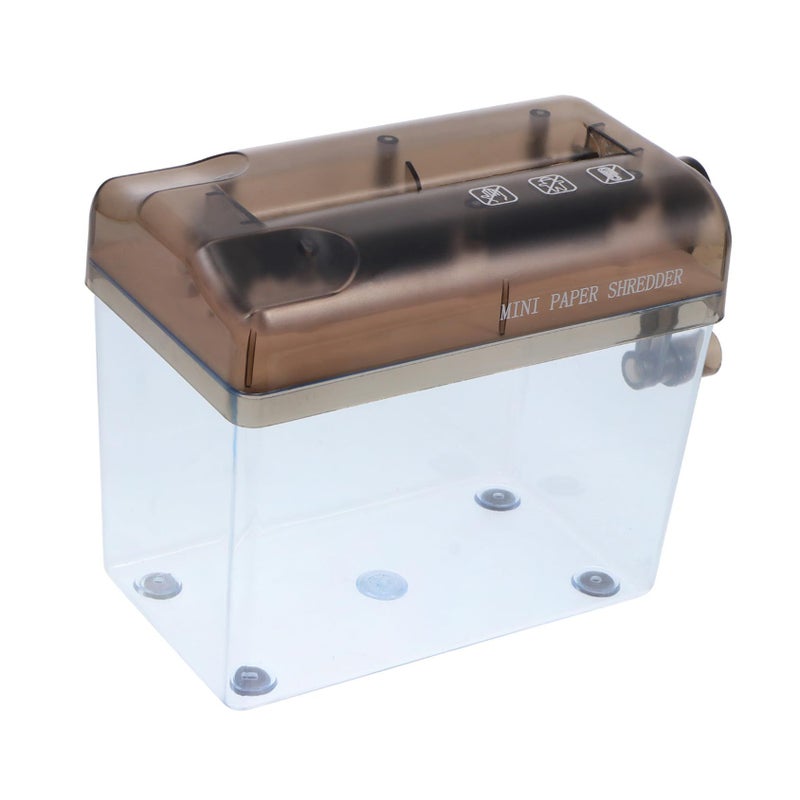 Portable Mini Hand Shredder Manual Paper Cutter Office Wastebasket Tool - Image 2