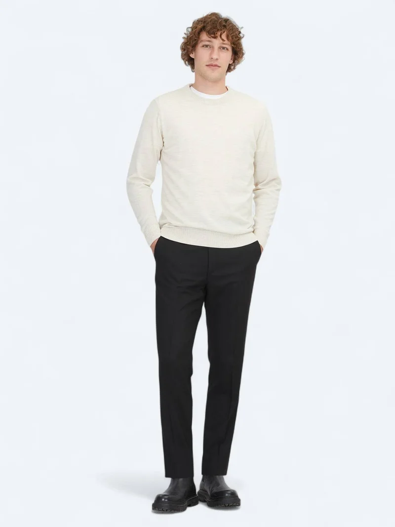 Kip Beige Knitwear Sweatshirt