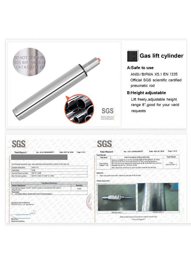 Karrie Swivel Stool Chair Adjustable Height,Heavy Duty Hydraulic Rolling Metal Stool for Kitchen,Salon,Bar,Office,Massage - Image 4