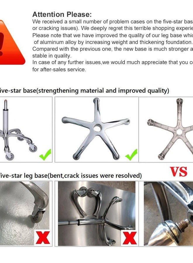 Karrie Swivel Stool Chair Adjustable Height,Heavy Duty Hydraulic Rolling Metal Stool for Kitchen,Salon,Bar,Office,Massage - Image 2