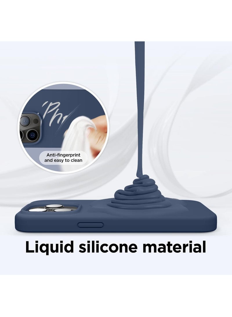 روك بو متوافق مع اي فون 15 برو ماكس الهاتف المحمول حالة السائل سيليكون حالة الجسم كله حالة واقية واقية من الصدمات سامسونج الهاتف المحمول حالة مقاومة للخدش لينة بطانة ستوكات 6.7 بوصة - Image 4