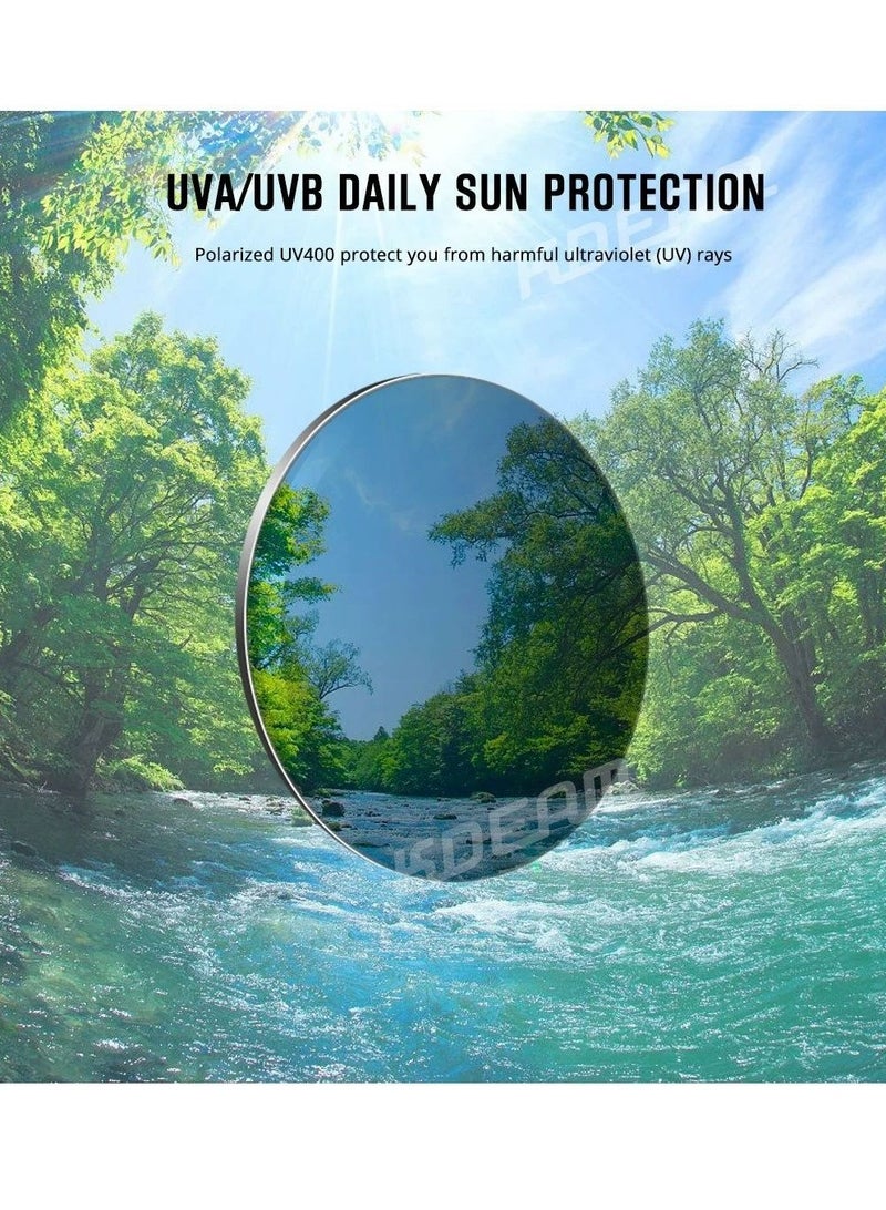 kdeam New square sports polarized sunglasses for Instagram trends, large-frame cycling glasses with dazzling colors from Europe and America, polarized lenses, fashionable sunglasses for both men and women - Image 3