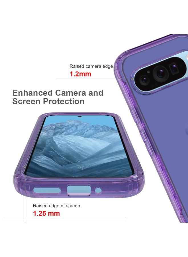 اس-توب جراب لهاتف Google Pixel 9 / 9 Pro مقاوم للصدمات شفاف متدرج اللون مصنوع من مادة البولي كربونات + مادة TPU - Image 4