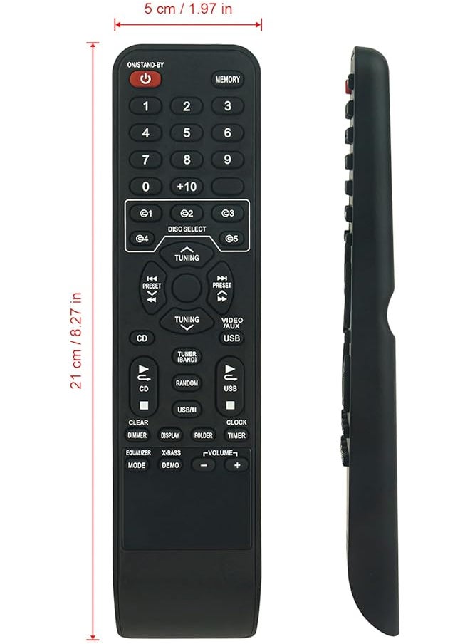 جهاز التحكم عن بعد البديل Rrmcga081Awsa Ga081Awsa مناسب لنظام الصوت Sharp Xl Uh240 Xluh240W Xl Uh242 Xluh240 Xl Uh240W Xluh242