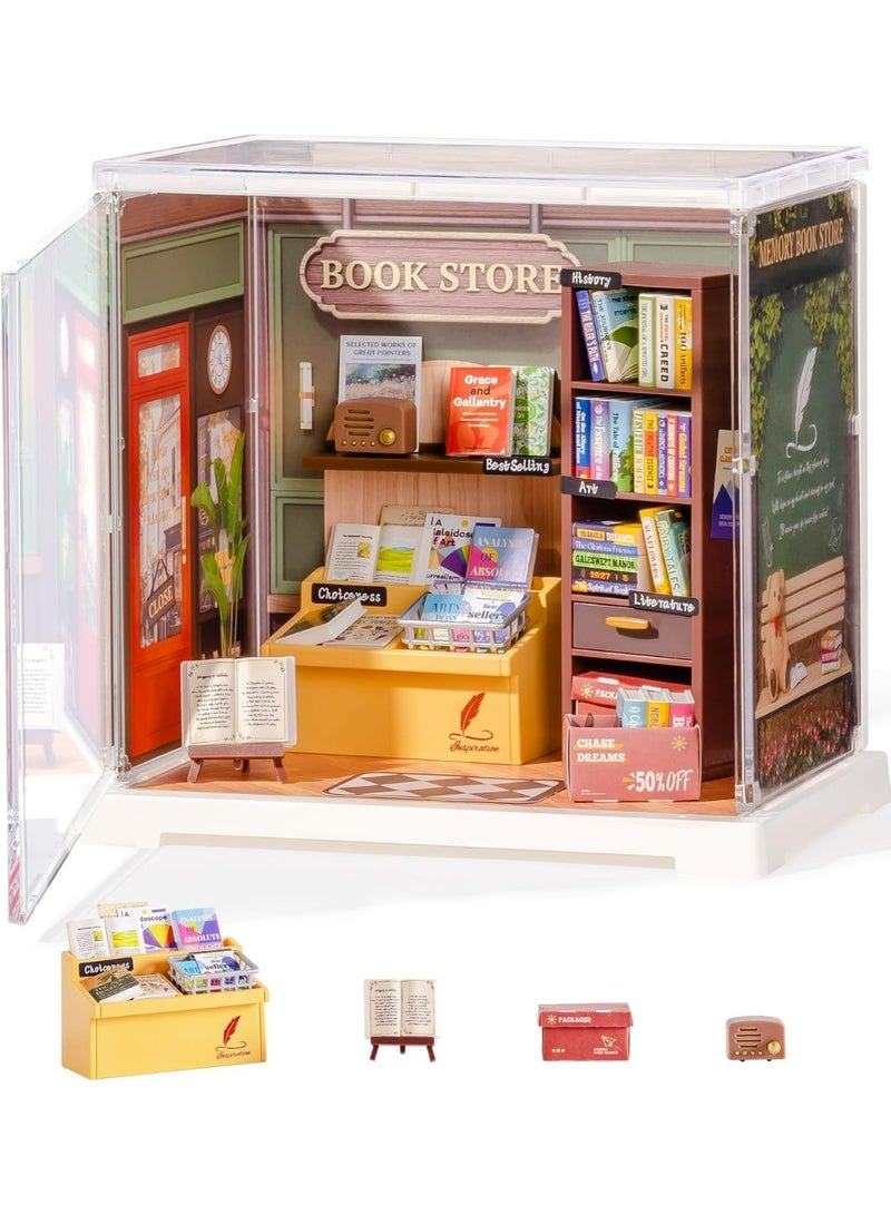 ROBOTIME 3D PUZZLE Rolife Memory Book Store DIY Miniature House DWS04B - Image 1