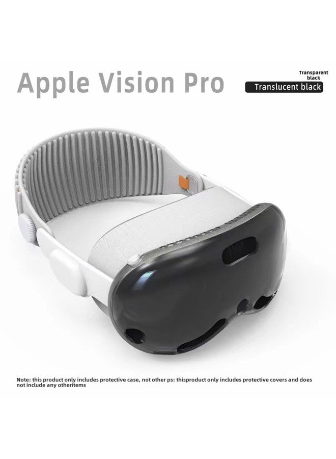 لـ Apple VisionPro حافظة شفافة لنظارات Apple Vision Pro VR HD-المواصفات: أسود شفاف من مادة TPU أربعة صفوف - Image 1