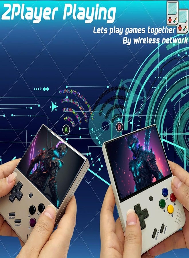 FINGEREVO Miyoo Mini Plus Handheld Game Console 3.5-inch 640*480 IPS Screen 3000mAh Miyoo-Mini+ with Portable Case White - Image 4