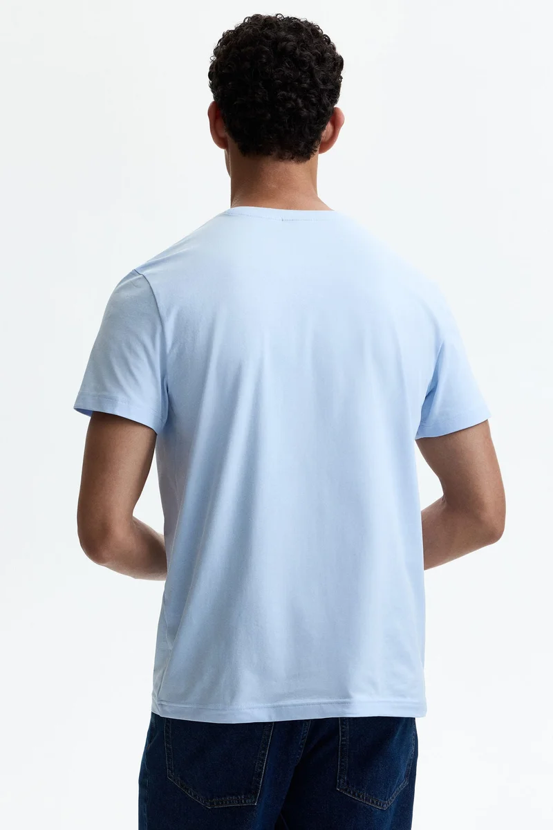 H&M  Round-neck T-shirt Slim fit for Men | Best Price UAE