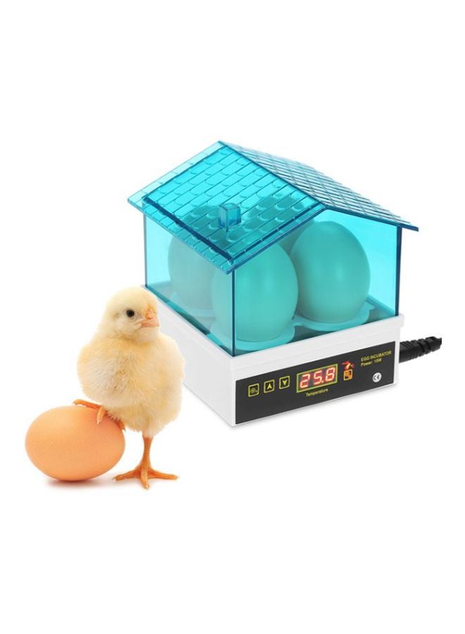 آنسيلف حاضنة بيض أوتوماتيكية سعة 4 بيضات مزودة بقابس بريطاني أزرق/ أبيض - Image 3