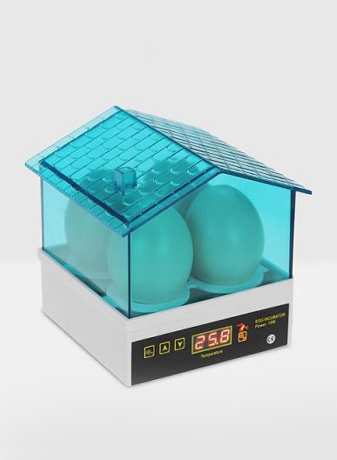 آنسيلف حاضنة بيض أوتوماتيكية سعة 4 بيضات مزودة بقابس بريطاني أزرق/ أبيض - Image 2