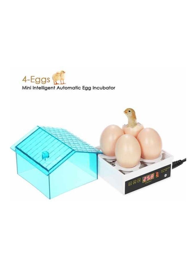آنسيلف حاضنة بيض أوتوماتيكية سعة 4 بيضات مزودة بقابس بريطاني أزرق/ أبيض - Image 4
