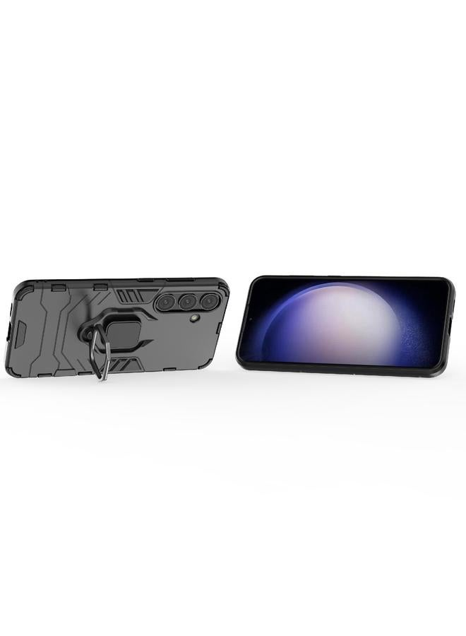 اس-توب جراب لهاتف Samsung Galaxy S24 5G PC + جراب هاتف واقٍ مقاوم للصدمات من مادة TPU مع حامل حلقي مغناطيسي - Image 3