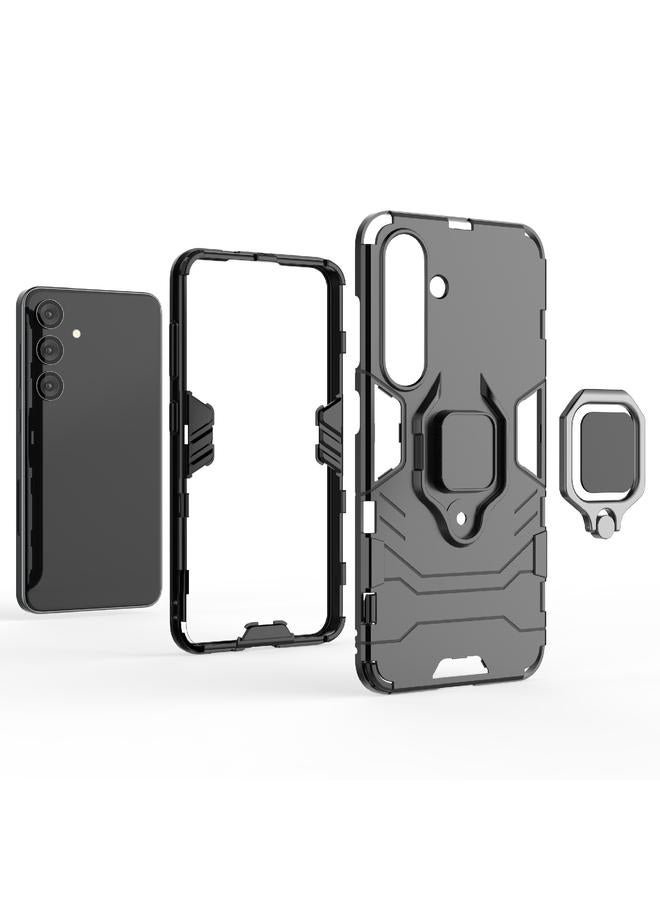 اس-توب جراب لهاتف Samsung Galaxy S24 5G PC + جراب هاتف واقٍ مقاوم للصدمات من مادة TPU مع حامل حلقي مغناطيسي - Image 4