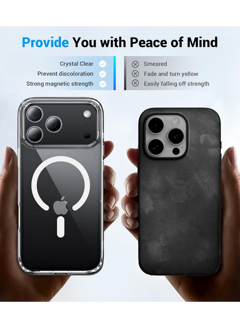 Case Magnetic Case for iPhone 17 Pro Max Anti-Slip Military Grade Drop Protection Camera Protection Skin-Friendly Slim Matte Shockproof Ultra Clear Protective Case - Image 4