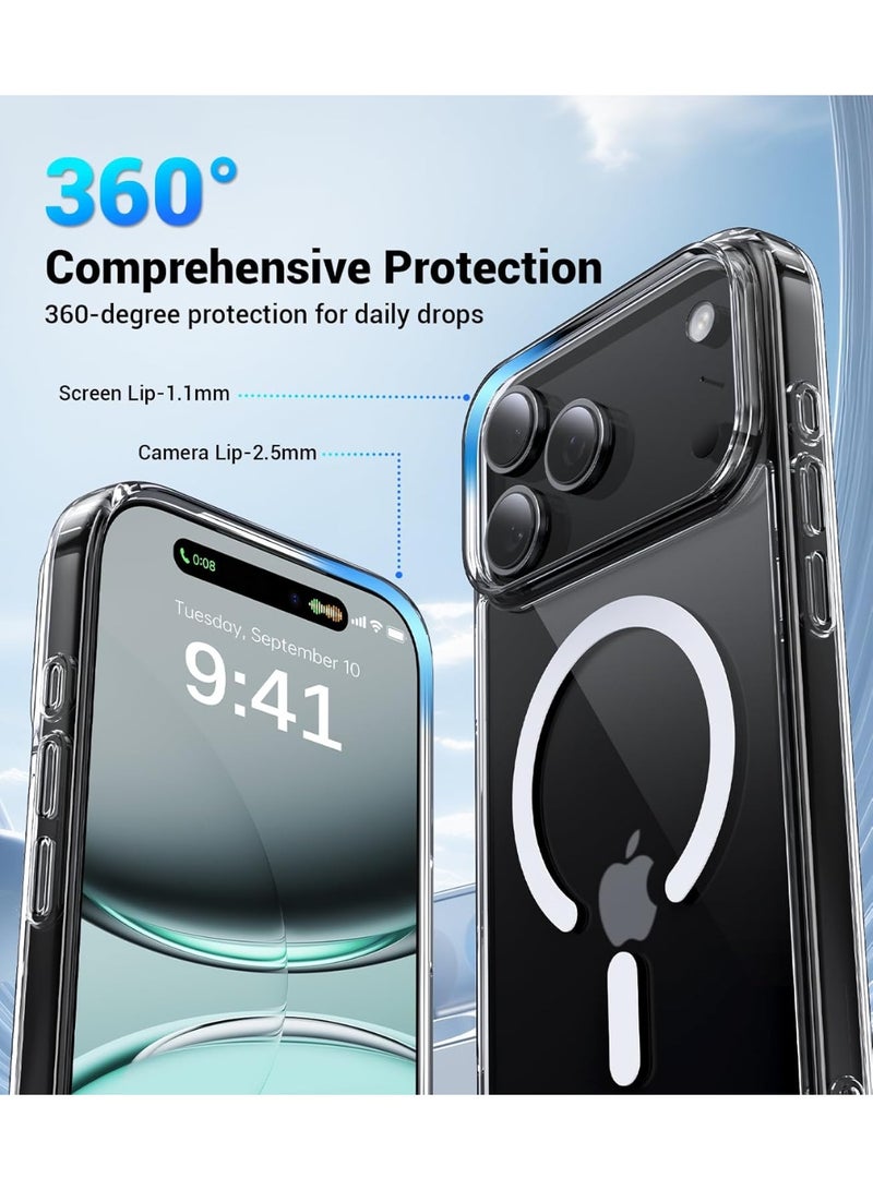 Case Magnetic Case for iPhone 17 Pro Max Anti-Slip Military Grade Drop Protection Camera Protection Skin-Friendly Slim Matte Shockproof Ultra Clear Protective Case - Image 3