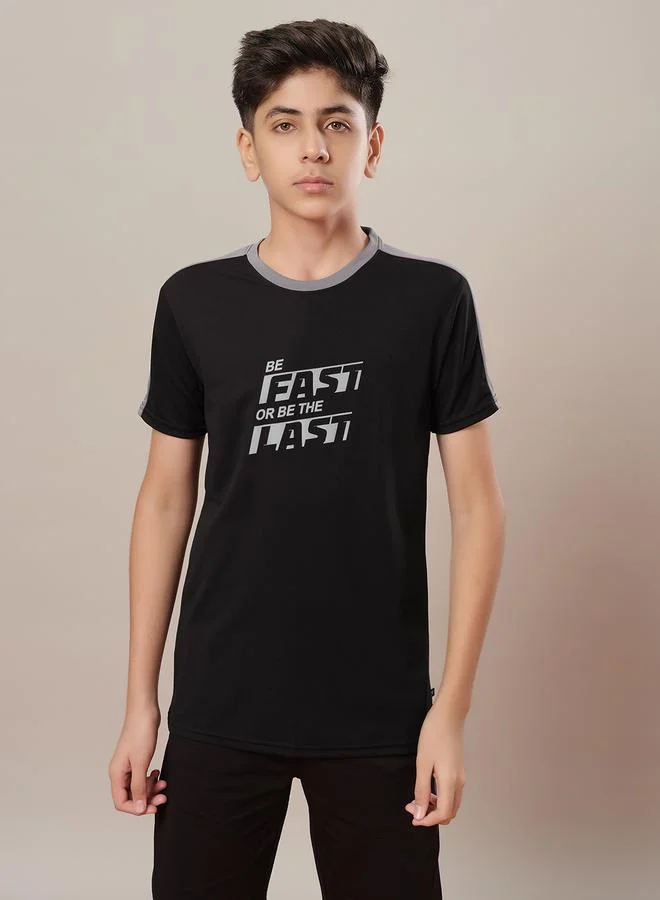 Technosport Technosport Color Block Short Sleeve Regular Fit T-Shirt