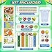 PaLeyFer 30 Pack210 Piece Sports Stationery Gift Set Valentines Day Gifts Cards for Kids Classroom Exchange Prize Valentines Sports Party Favors with Cards Cups Pencils Rulers Stickers Erasers - Image 4