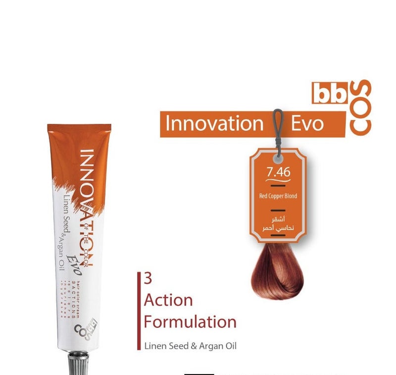 Innovation Hair Color 100 ml- 7.46