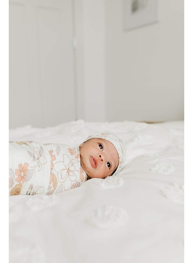 Copper Pearl Copper Pearl Baby Beanie Hat Top Knot - Solids2 - Image 4