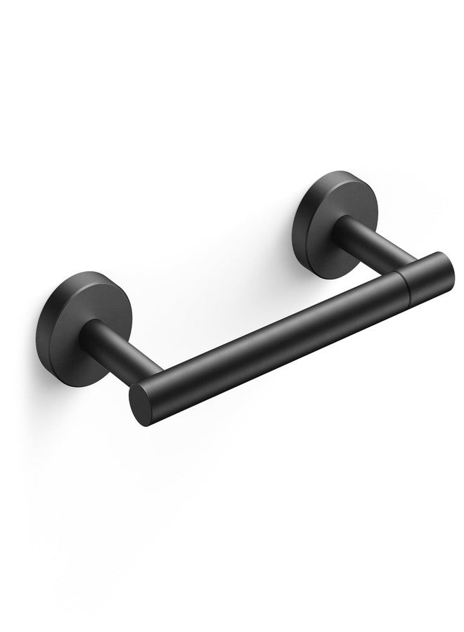 FORIOUS Toilet Paper Holder Wall Mount, Stainless Steel Rustproof Double Post Pivoting Tissue Roll Holder for Bathroom, Commercial Toilet Paper Dispenser, Matte Black - Image 1