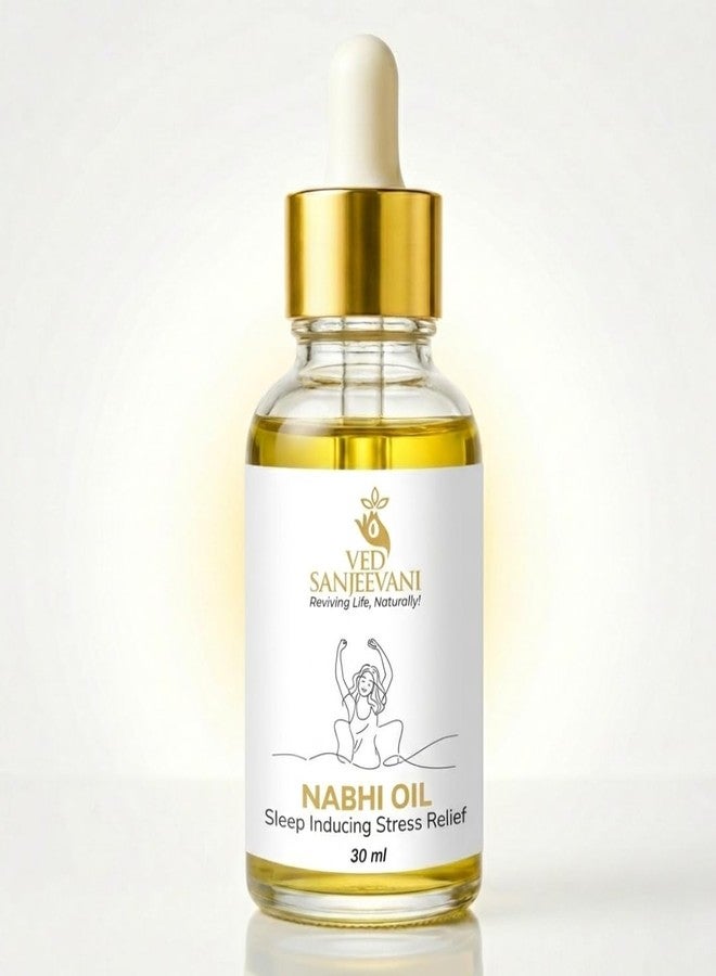 Ved Sanjeevani, Sleep-Inducing Stress Relief Nabhi Oil | For Relaxation & Sleep Quality | With Herbal Aromatherapy | 30 ml - Image 1