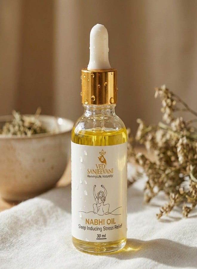 Ved Sanjeevani, Sleep-Inducing Stress Relief Nabhi Oil | For Relaxation & Sleep Quality | With Herbal Aromatherapy | 30 ml - Image 3