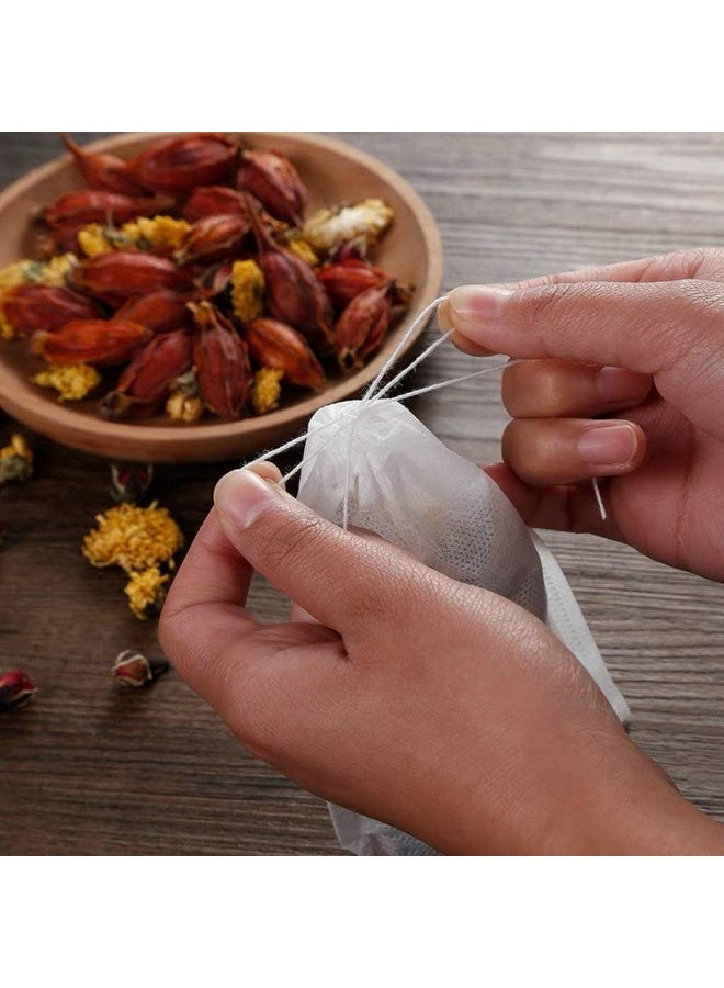 TamBee TamBee Reusable Tea Bags Coffee Filter Bags Empty Tea Bags for Loose Leaf Tea Cold Brew Bags Tea Sachets 4 x 6 Inch 200 Pcs  - Image 4