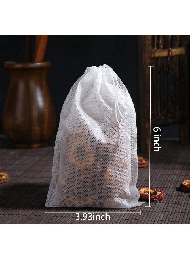 TamBee TamBee Reusable Tea Bags Coffee Filter Bags Empty Tea Bags for Loose Leaf Tea Cold Brew Bags Tea Sachets 4 x 6 Inch 200 Pcs  - Image 3