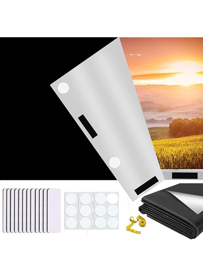 The Bros Blackout Blind, 118"" x 57"" Portable Blackout Blinds Stick On Window No Drill, Blackout Material Blinds Blackout Curtains for Home Office Nursery Bedroom Car No Drill Travel Blackout Blind - Image 1