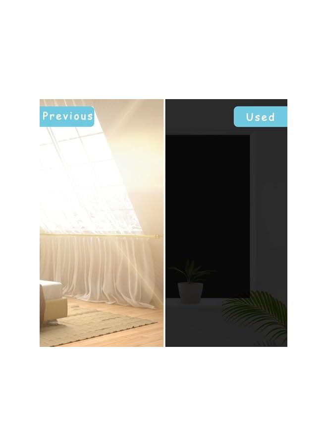 The Bros Blackout Blind, 118"" x 57"" Portable Blackout Blinds Stick On Window No Drill, Blackout Material Blinds Blackout Curtains for Home Office Nursery Bedroom Car No Drill Travel Blackout Blind - Image 2