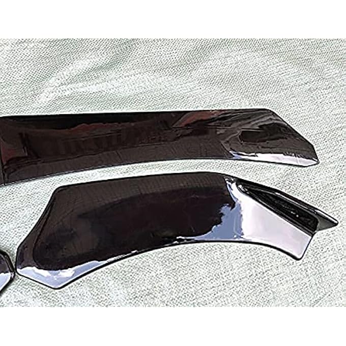 Aokzeeo Universal Front Bumper Lip Chin Spoiler PP Front Bumper Lip Sopiler Wing Body with Adjustable 8"-11" Support Splitter Rod - Image 3