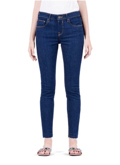 Web Denim Web Denim Women's Mid Rise Skinny Jeans -  Open Hem Stretchable Denim Pants  - Image 2