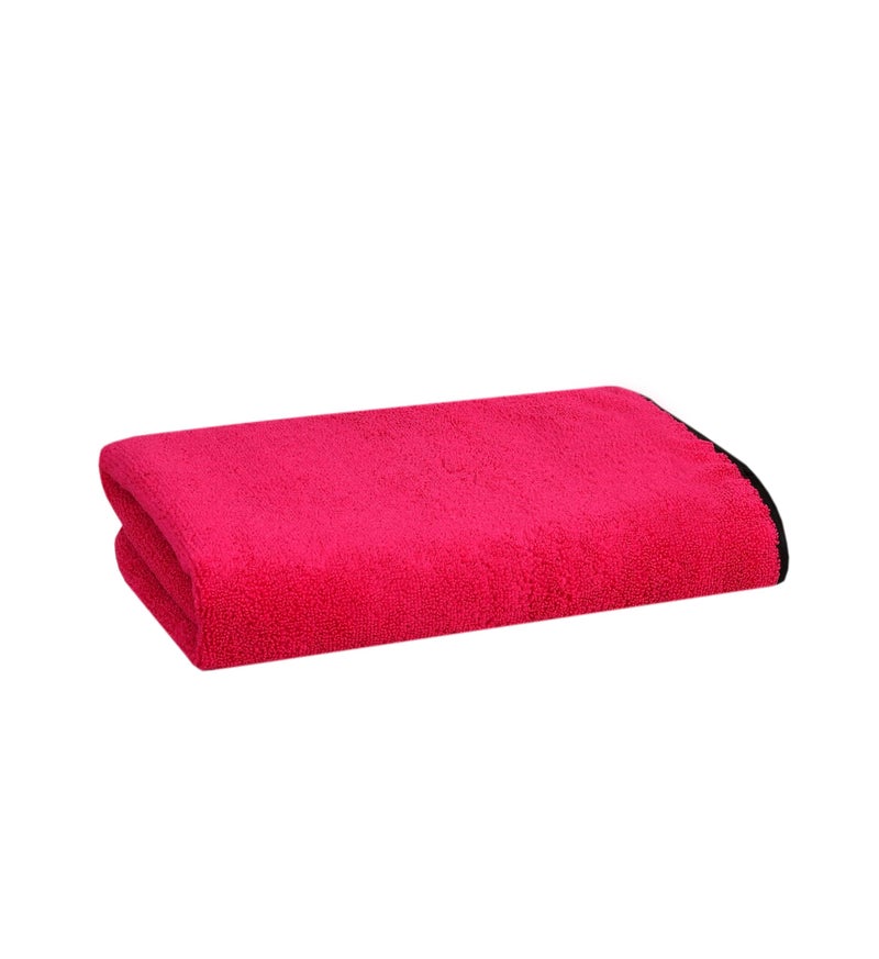 TIB® Microfibre Bath Towels, 134 x 70 cm, Soft Hotel-Like Comfort (1, Red) - Image 3