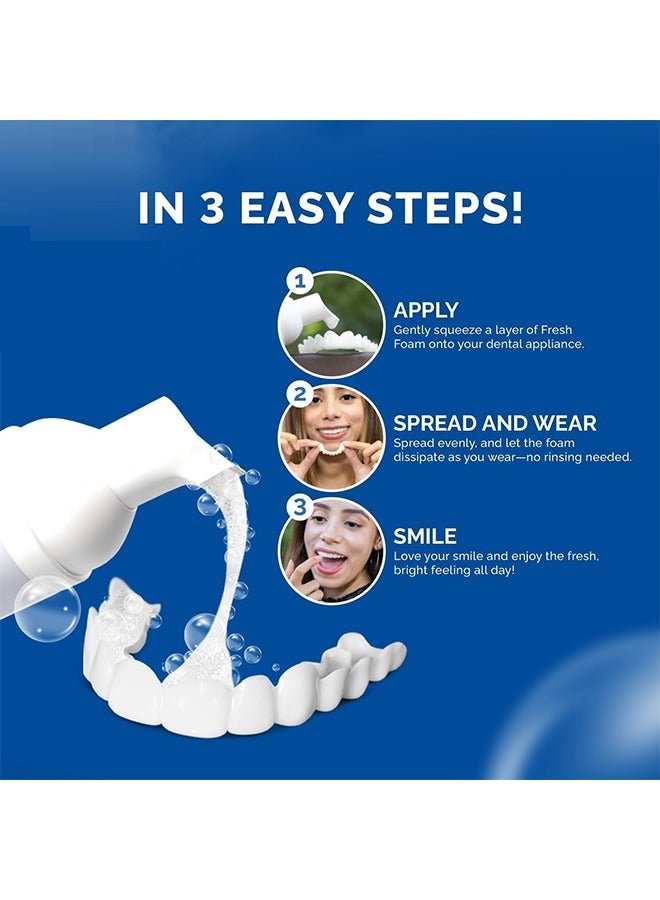 ORALHOE Aligners  Clean  Aligner & Retainer Cleaner Dental Appliance Cleaner - Denture Cleaning Foam Aligner Retainer Cleaning Foam for Night Mouth Guard False Teeth Cleaning -60ml - Image 2