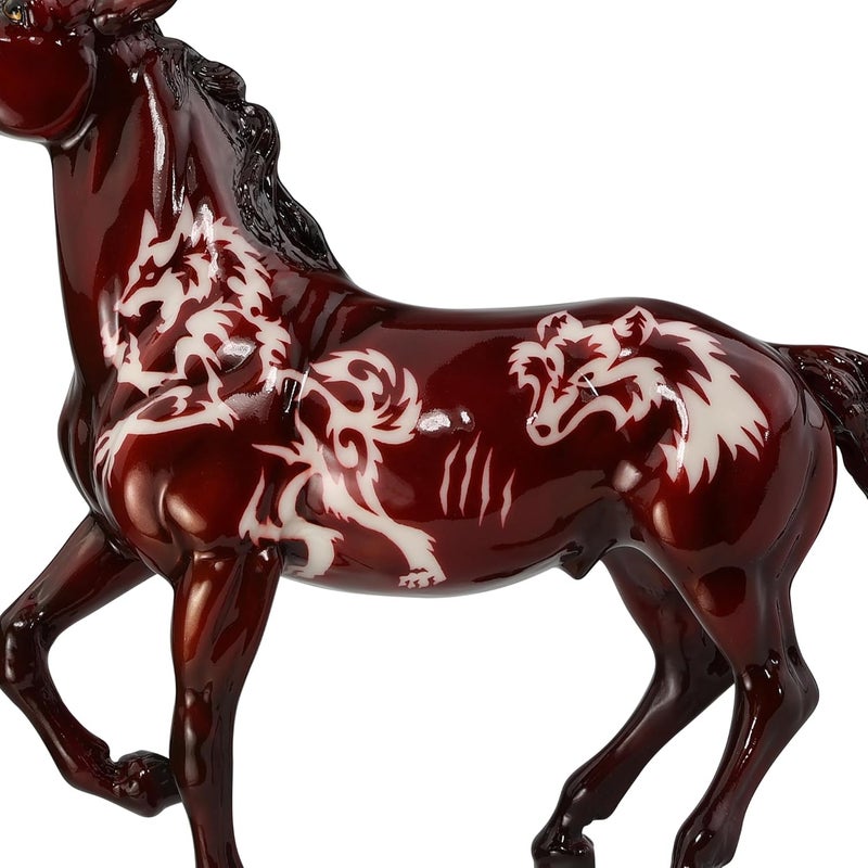 Breyer حصان هالوين بيوولف 2024 من سلسلة بريير التقليدية - تمثال حصان يتوهج في الظلام نموذج BTR10118 - Image 4