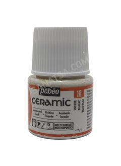 Pebeo Ceramic Ceramic Paint 10 White  - Image 1
