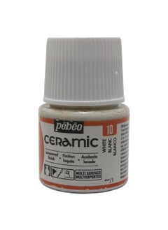 Pebeo Ceramic Ceramic Paint 10 White  - Image 3