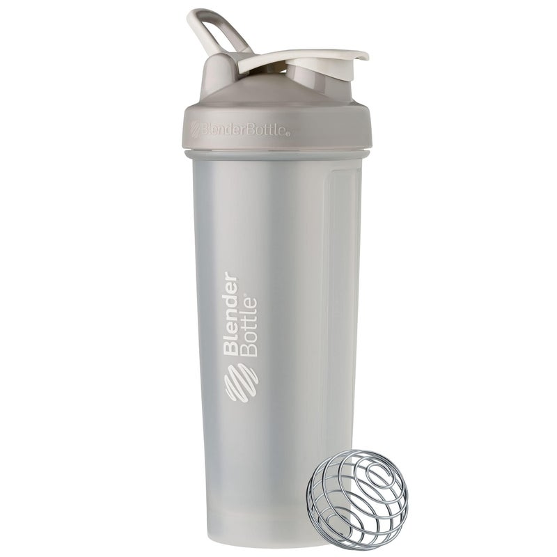 BlenderBottle Classic V2 Shaker Bottle Perfect for Protein Shakes and Pre Workout, 32-Ounce, Pebble Grey - Image 1
