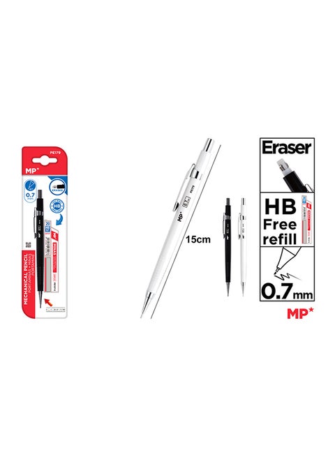 METALLIC MECHANICAL PENCIL + LEADS