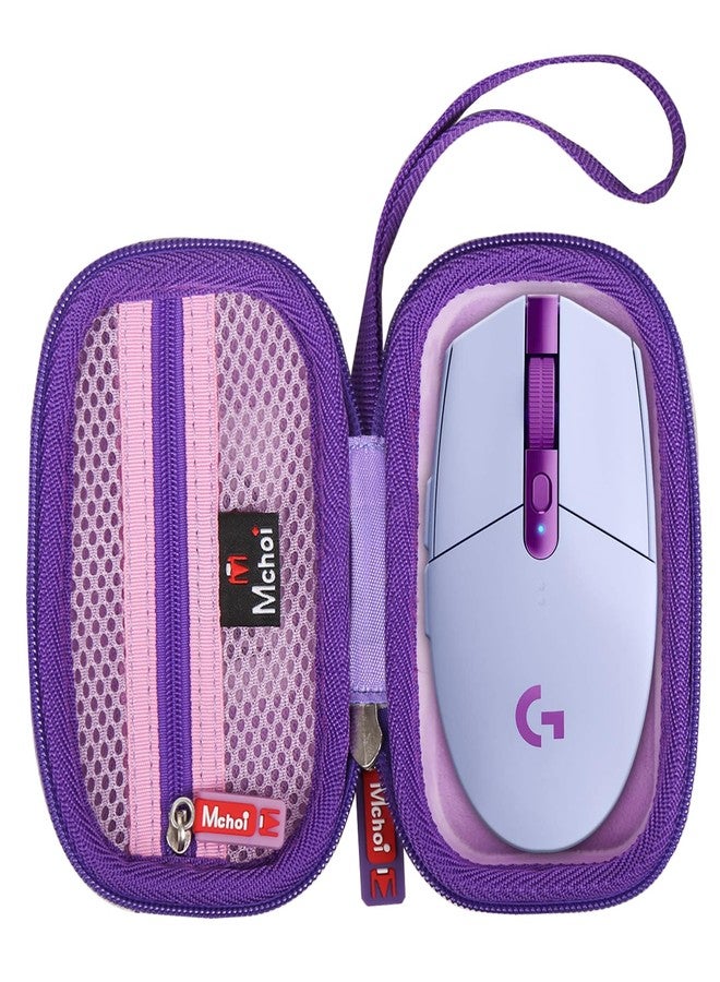 Mchoi Hard Carrying Case Suitable for Logitech G305 Lightspeed Wireless Gaming Mouse, Shockproof Waterproof Purple Wireless Gaming Mouse Protective Case, Case Only - Image 1
