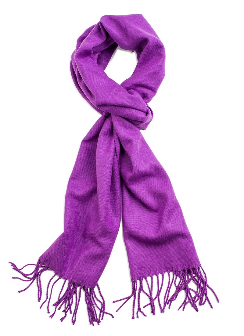 VERONZ Super Soft Luxurious Classic Cashmere Feel Winter Scarf (Purple) - Image 4