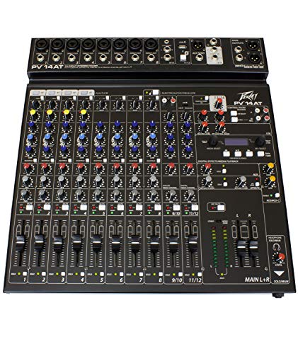 Peavey PV 14 AT 14 Channel Compact Mixer with Bluetooth and Antares AutoTune