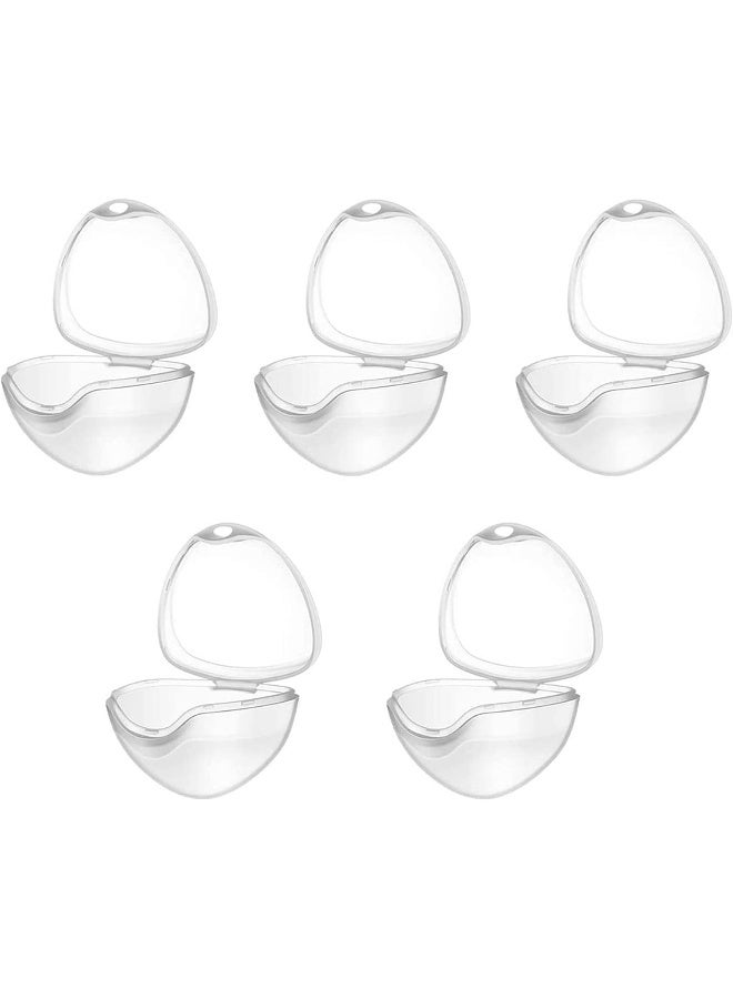 شواي حافظة اللهاية، عبوة من 5 قطع من حافظات اللهاية الشفافة، وعلبة حامل اللهاية للأطفال، وعلبة تخزين اللهاية، وحافظة آمنة خالية من مادة BPA - Image 1