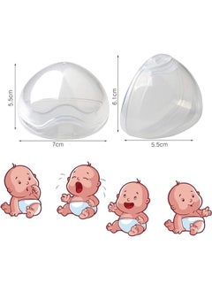 SHOWAY Dummy Case, 5 Pack Transparent Pacifier Case Soother Pod Pacifier Holder Box for Kids, Pacifier Storage Box Shield Case, Safe BPA-Free Pacifier Case  - Image 2