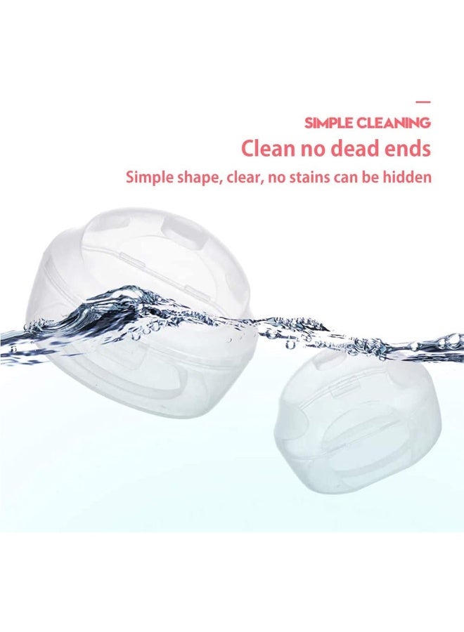 شواي حافظة اللهاية، عبوة من 5 قطع من حافظات اللهاية الشفافة، وعلبة حامل اللهاية للأطفال، وعلبة تخزين اللهاية، وحافظة آمنة خالية من مادة BPA - Image 3