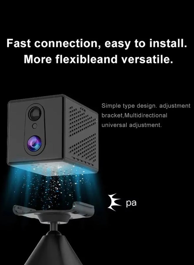 3MP with 128 TF Card Mini Camera Human Detection WiFi Camera Built-In 2000mAh Battery Security Surveillance Camcorder Video Recorder