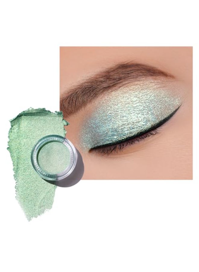 Oulac Green Cream EyeshadowEyeshadow Prime as Highlighter Large Capacity Highly Pigmented Eye Shadow Waterproof Long Lasting with Moisturizing Formula Shimmer Glitter Eye Makeup 6g16 - Image 1